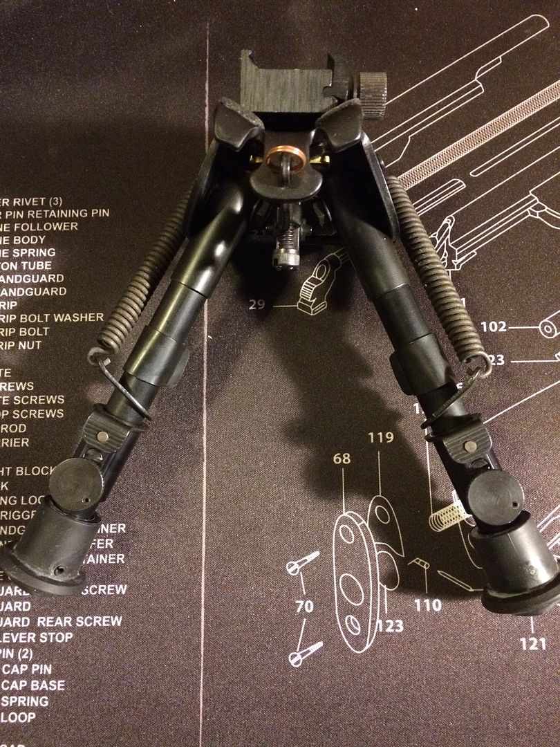 Harris 1A2BR ultralight bipod with rail adapter 55!